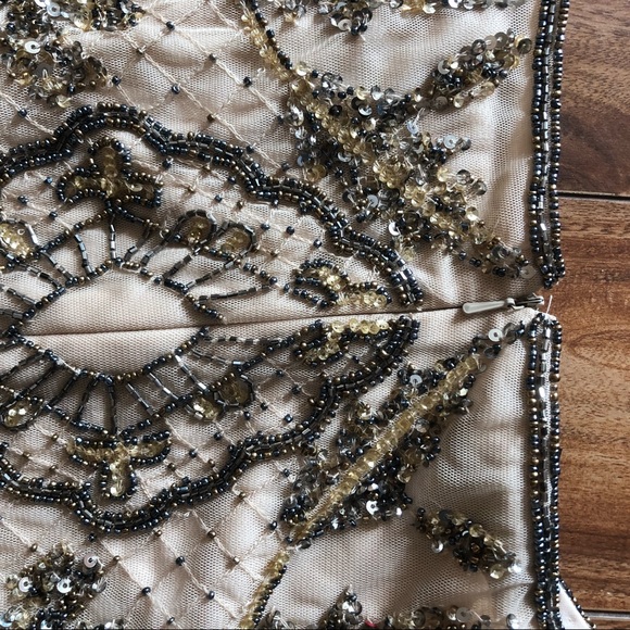 PISARRO NIGHTS BEADED EVENING GOWN !! - Picture 5 of 5